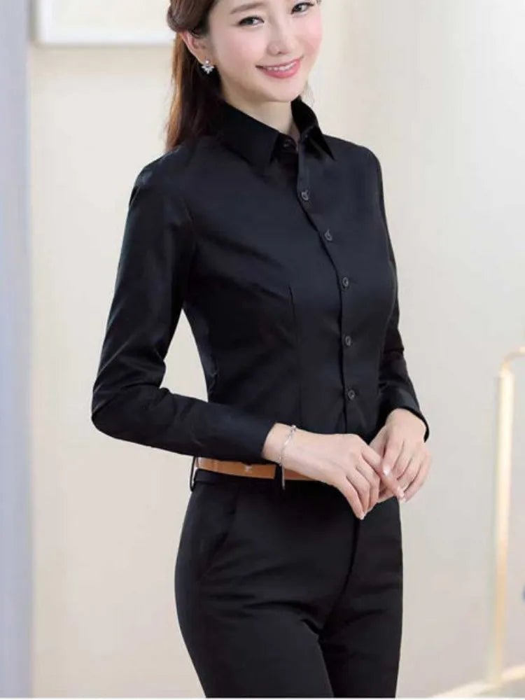 Camisa Feminina Manga Longa - Elegância para Elas