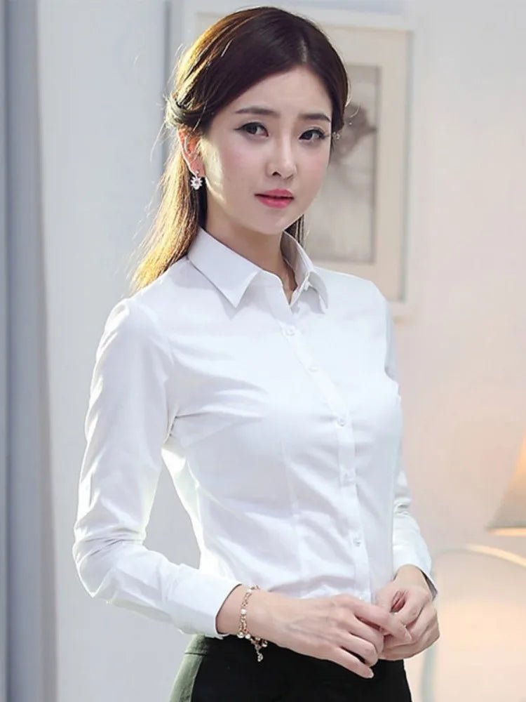 Camisa Feminina Manga Longa - Elegância para Elas