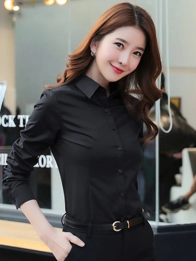 Camisa Feminina Manga Longa - Elegância para Elas