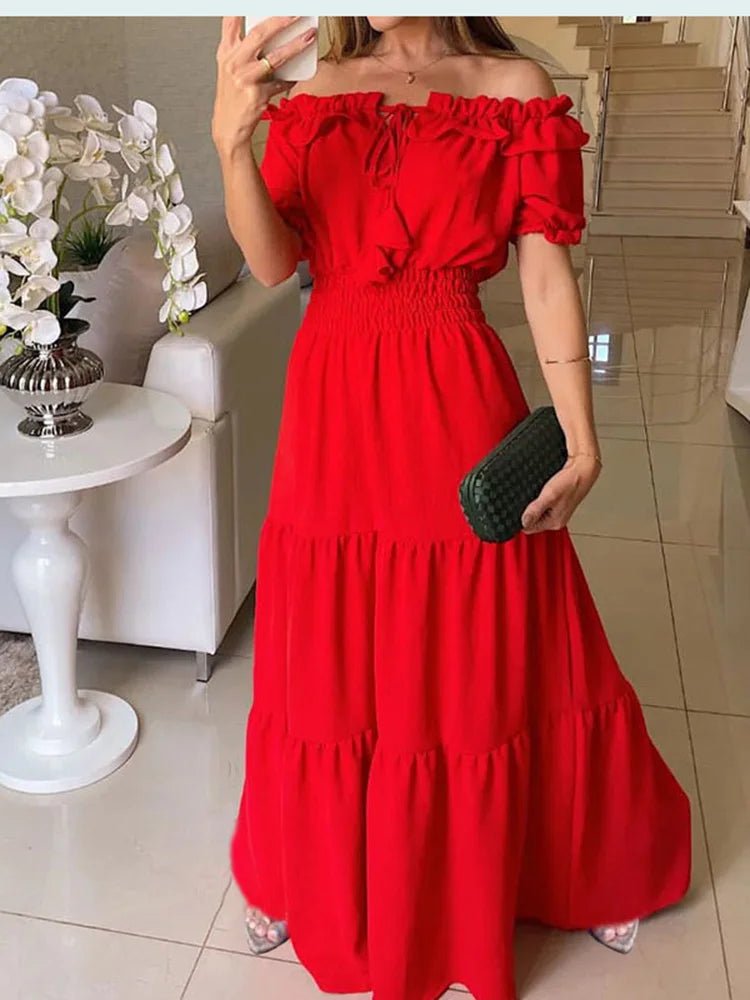 Vestido Longo Elegante Feminino - Elegância para Elas