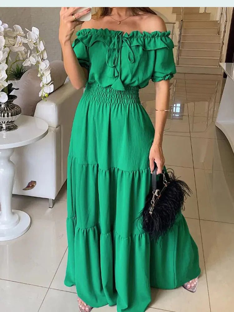 Vestido Longo Elegante Feminino - Elegância para Elas